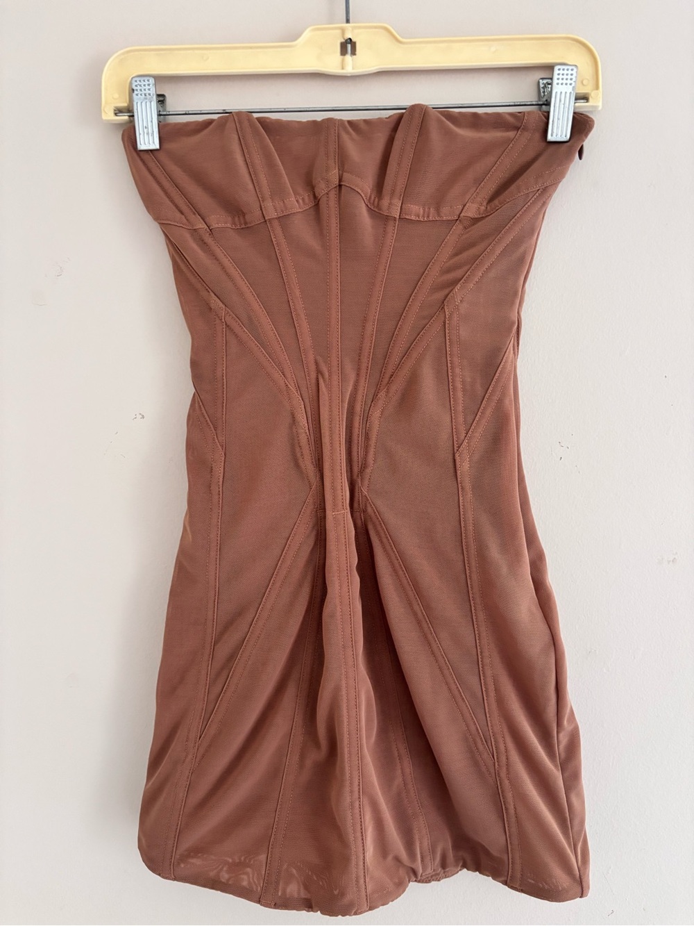 Strapless Mini Dress in Dusty Rose